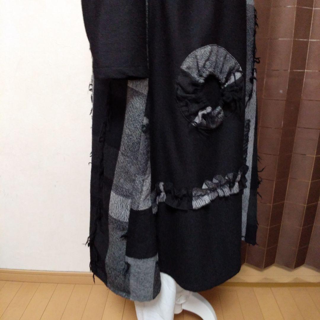 ※専用です※ ジェニーギャルソン裏地付き ハイネックAラインワンピース (黒系)