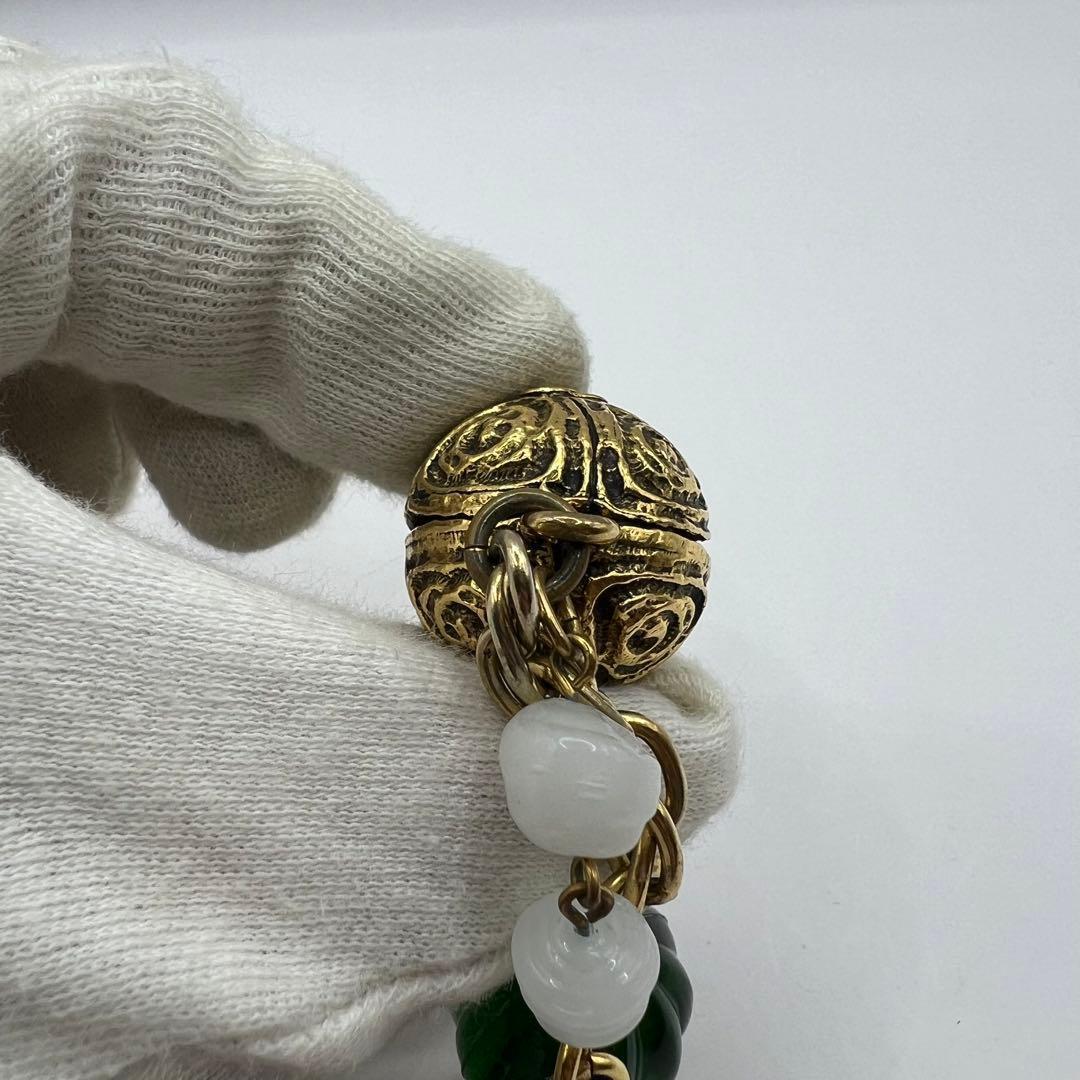 【極美品】シャネル ネックレス ココマーク グリポア ゴールド 1985