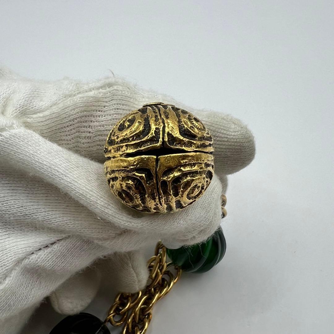 【極美品】シャネル ネックレス ココマーク グリポア ゴールド 1985