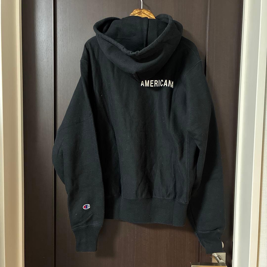 Americana×Championリバースウィーブ＊バックロゴプリントパーカー