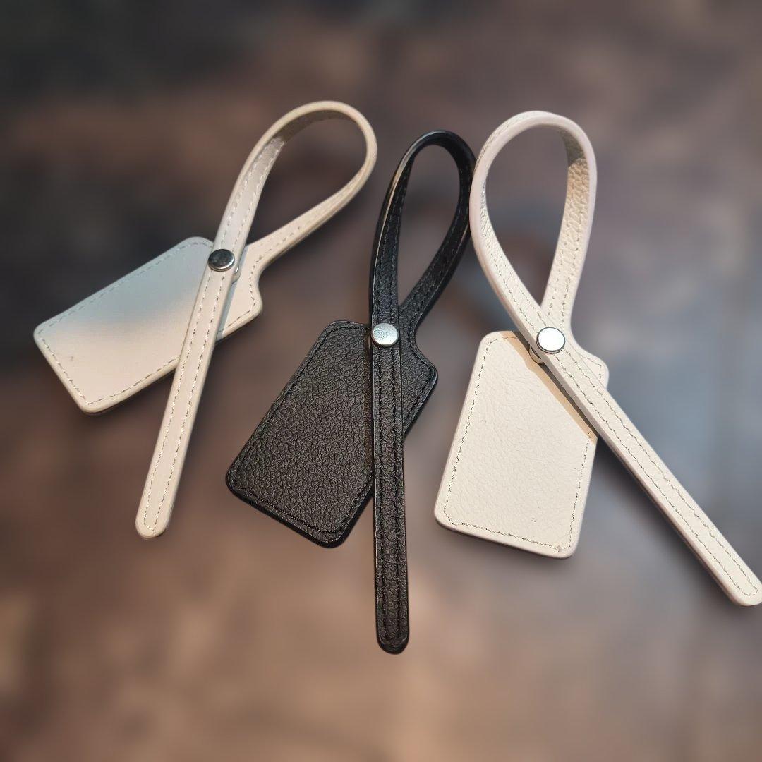 off-White オフホワイト レザー タグ型　チャーム　 3個セット