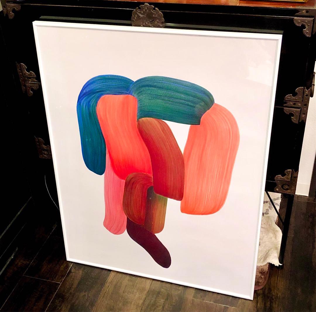 ロナン・ブルレック ポスター Drawing14 特注ホワイトフレームセット