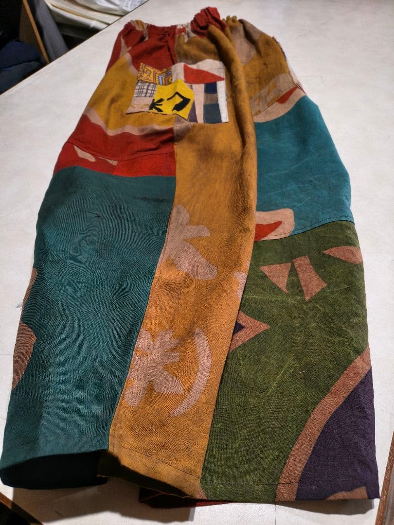 ★大漁旗のパンツ★柿渋鉄焙煎★手作り★