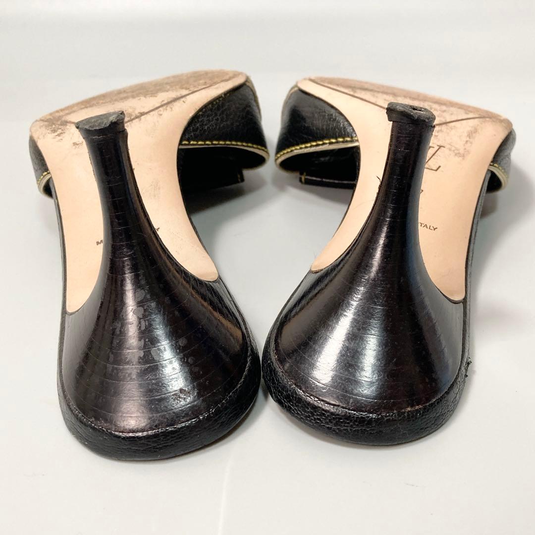 ルイヴィトン ミュール スタッズ ゴールド金具 37