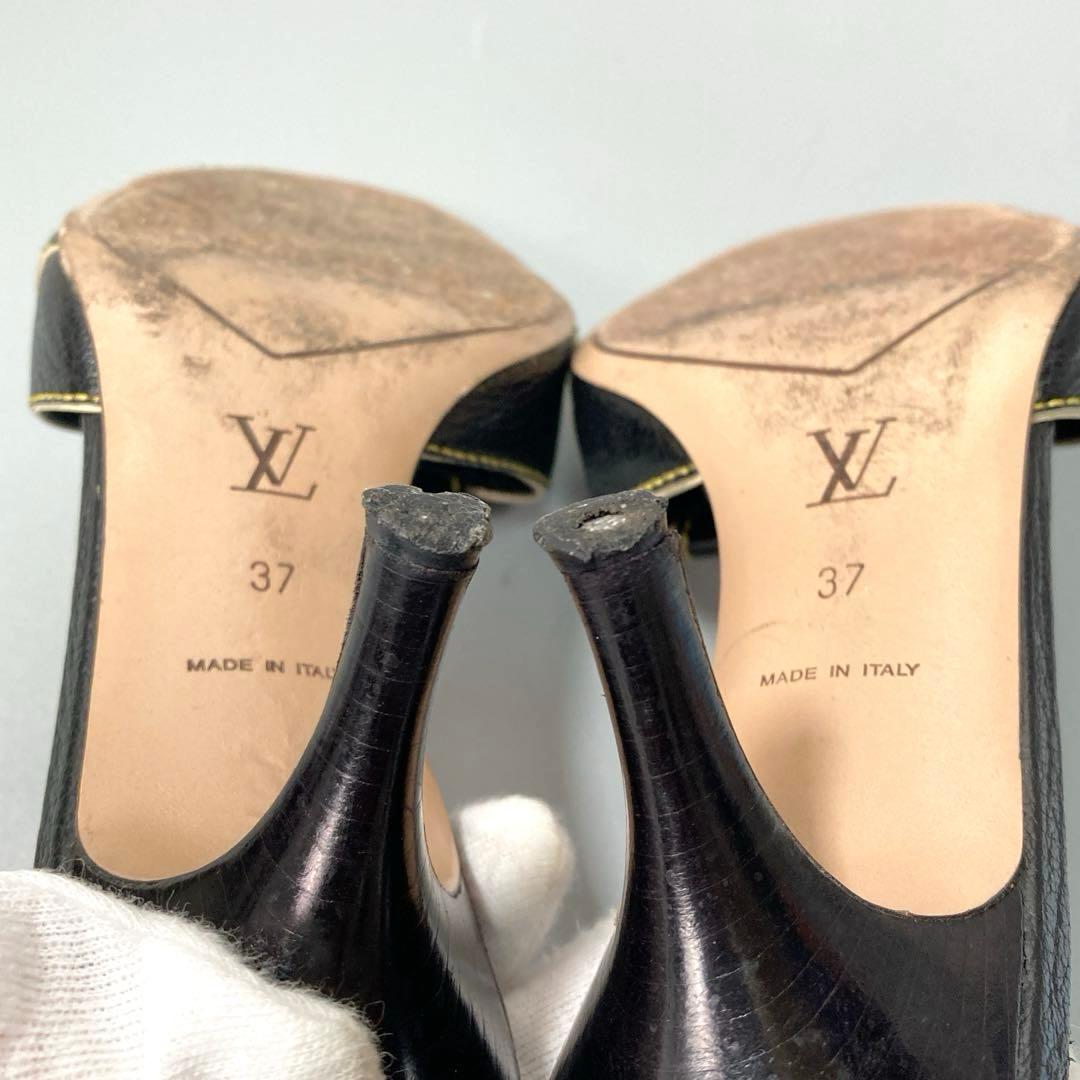 ルイヴィトン ミュール スタッズ ゴールド金具 37