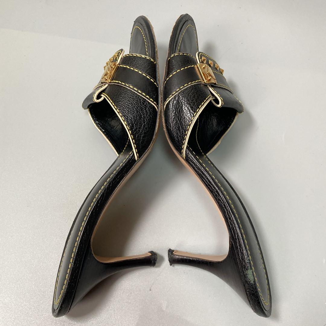 ルイヴィトン ミュール スタッズ ゴールド金具 37