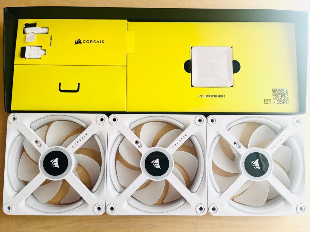 CORSAIR QX120 RGB ファン 3個セット　①