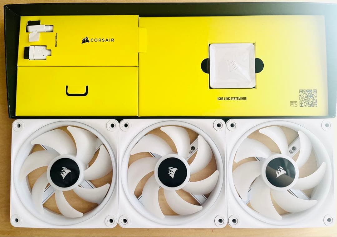 CORSAIR QX120 RGB ファン 3個セット　①