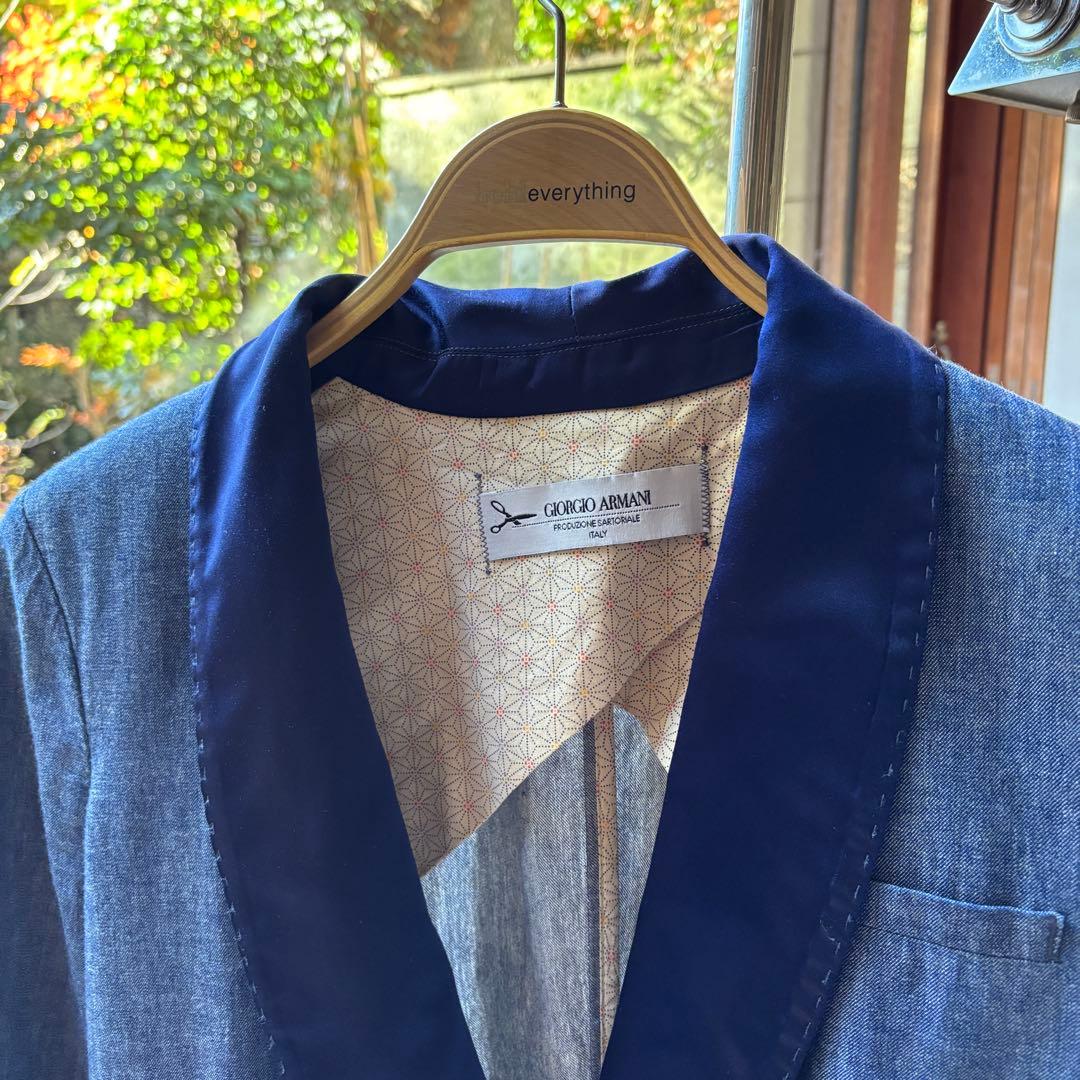 Giorgio Armani テーラードジャケット ダークブルーデニム