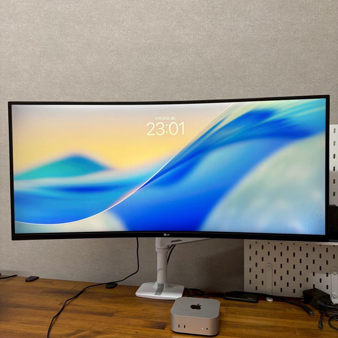 LG 35インチ ウルトラワイド 曲面モニター 35WN75C-B