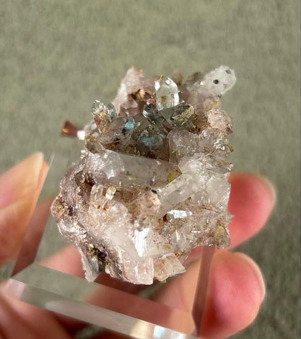 最終価格 希少 Ajoite in Quartz アホイトインクォーツ