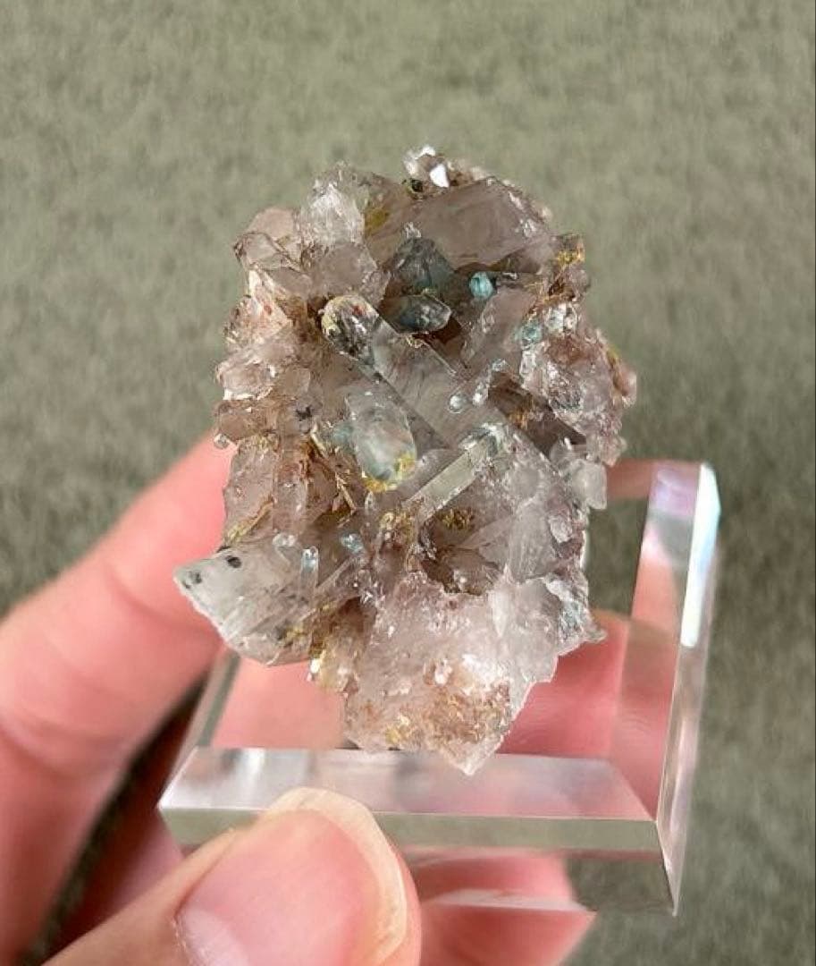 最終価格 希少 Ajoite in Quartz アホイトインクォーツ