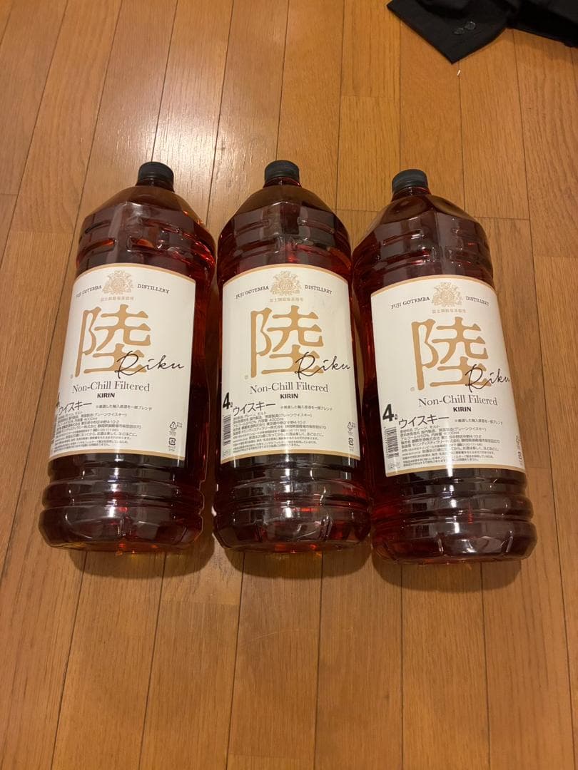 陸 キリン ウイスキー4000ml ウィスキー 大容量 3本