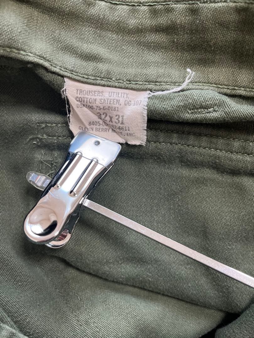 US Army ベイカーパンツ 60年代後半〜70年代前半 コットンサテン 米軍