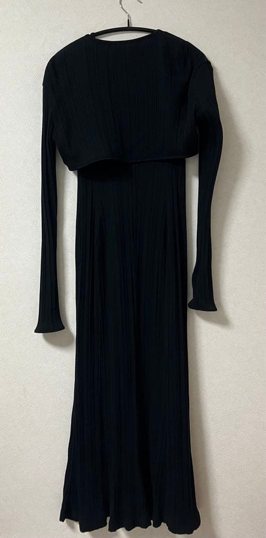 Mame Kurogouchi Cotton2wayDress ランダムリブ