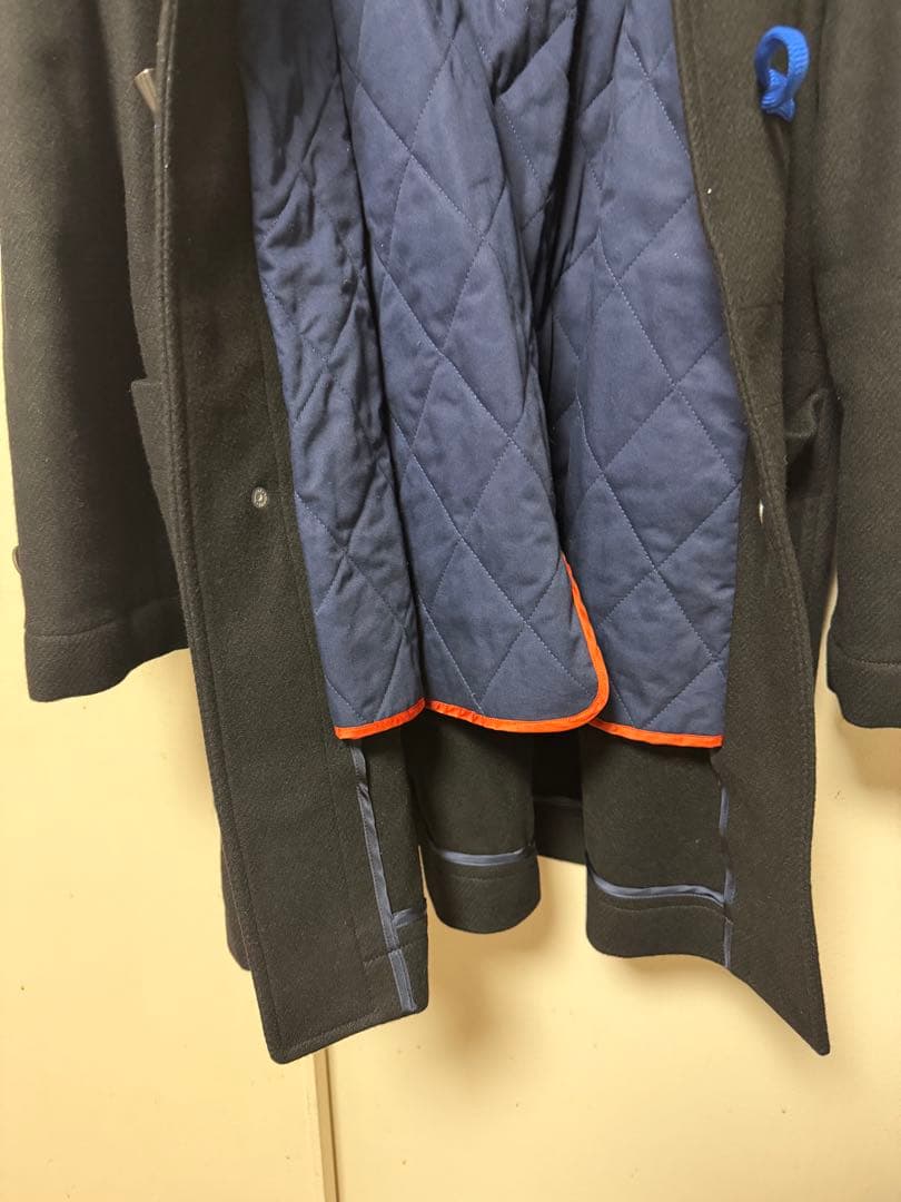 ポールスミス ロング ダッフルコート 黒　カラフル