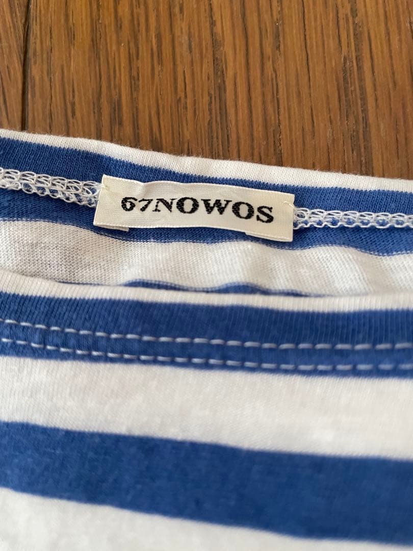 67nowos ボーダー　カットソー　長袖　nowos 完売品　人気アイテム