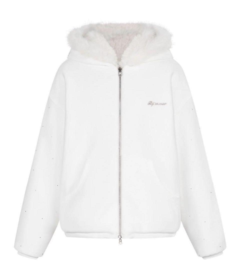 andwang kirakira 2way fur zipup (実物写真あり)