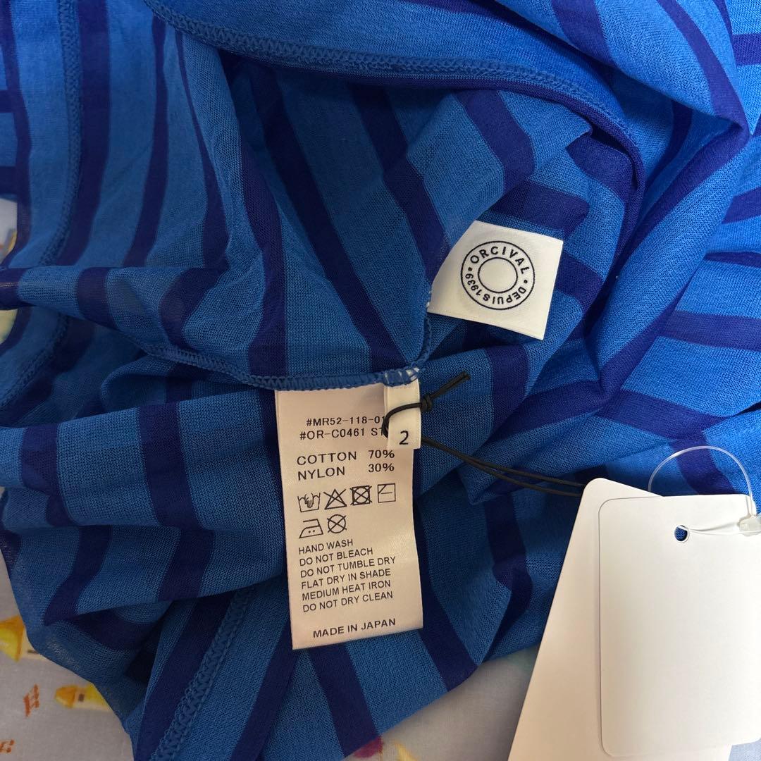 専用新品　ORCIVAL オーシバル　シースルーボートネックカットソーBshop