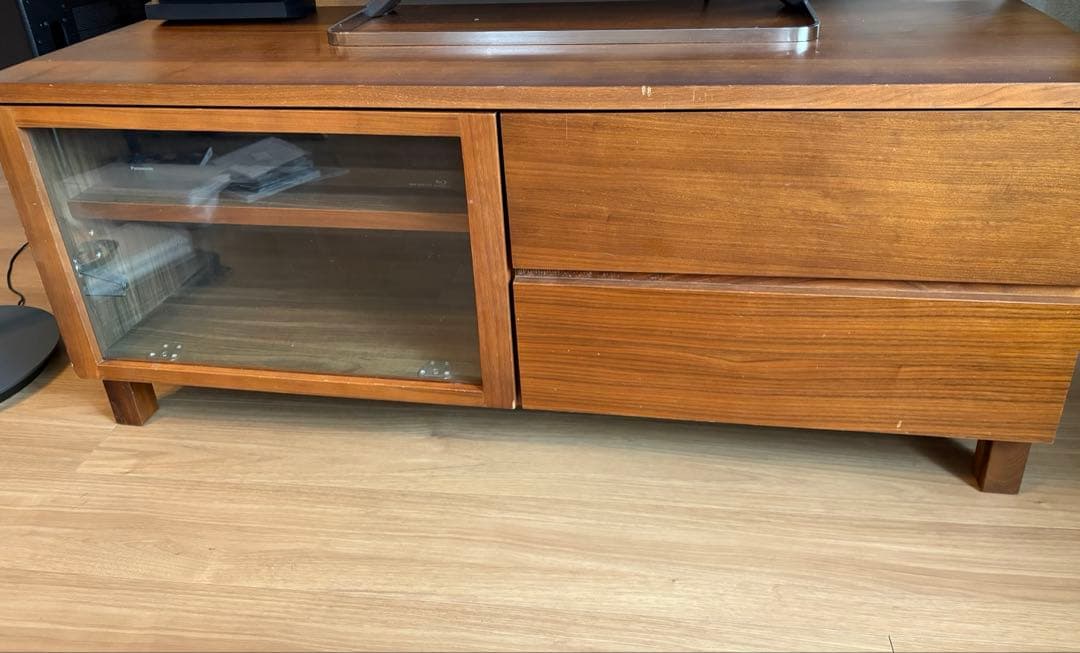 無印良品 テレビボード 幅110cm ウォールナット材