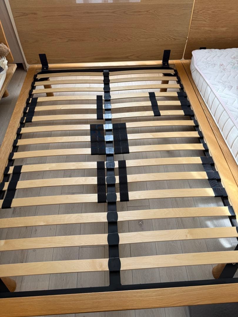 無印良品　ベッドフレーム ダブル　オーク