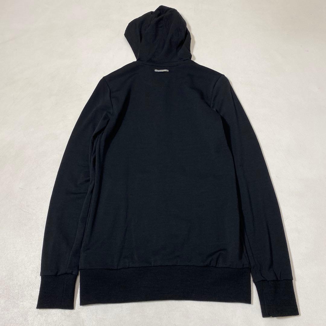 icebreaker メリノウール ジップアップ パーカー 黒