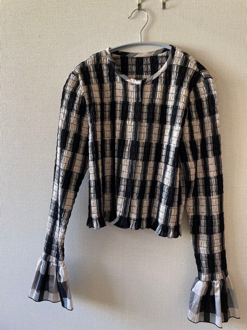 clane shirring design blouse クラネ
