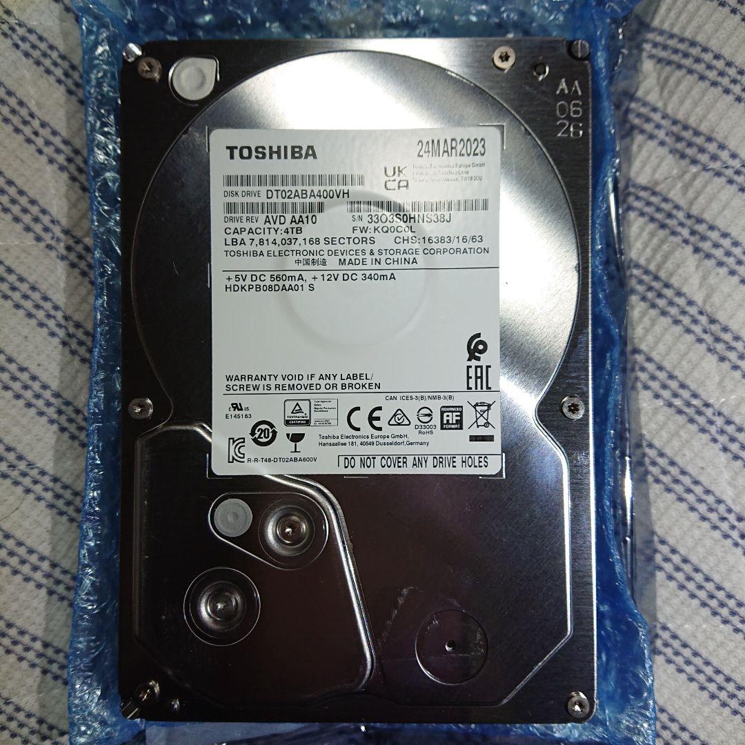 外付けハードディスク・ドライブ TOSHIBA DT02ABA400VH 4TB HDD