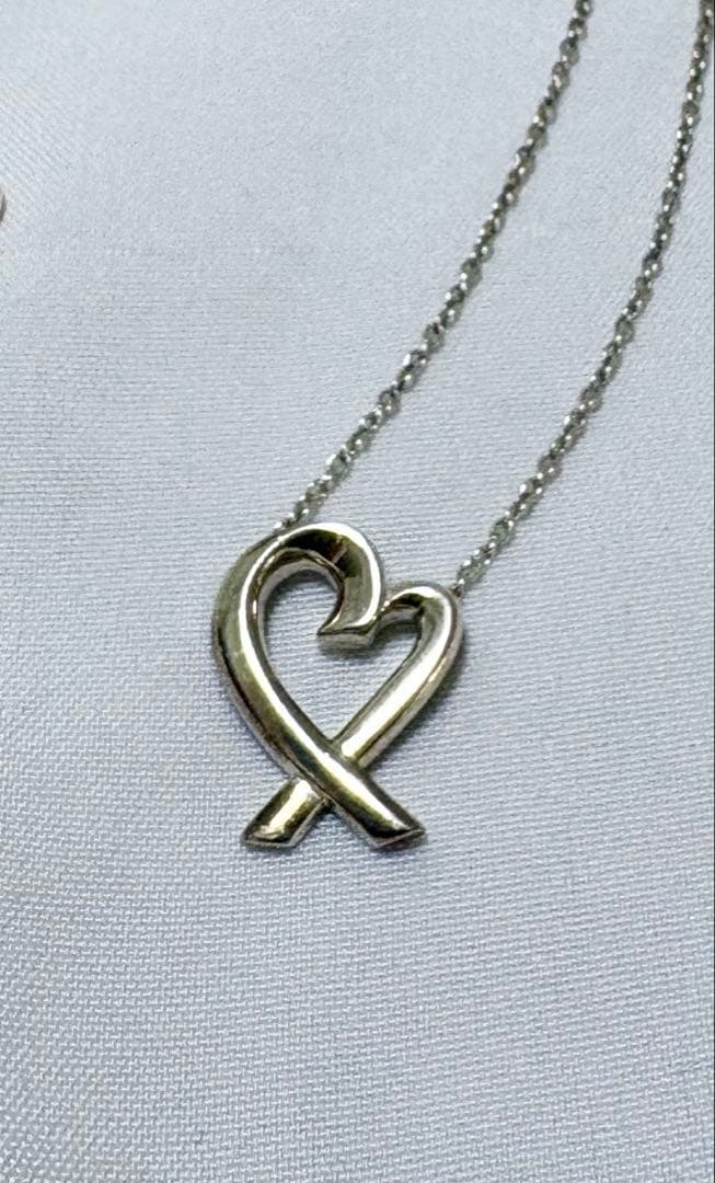 TIFFANY & Co. ラビングハート ネックレス シルバー 925