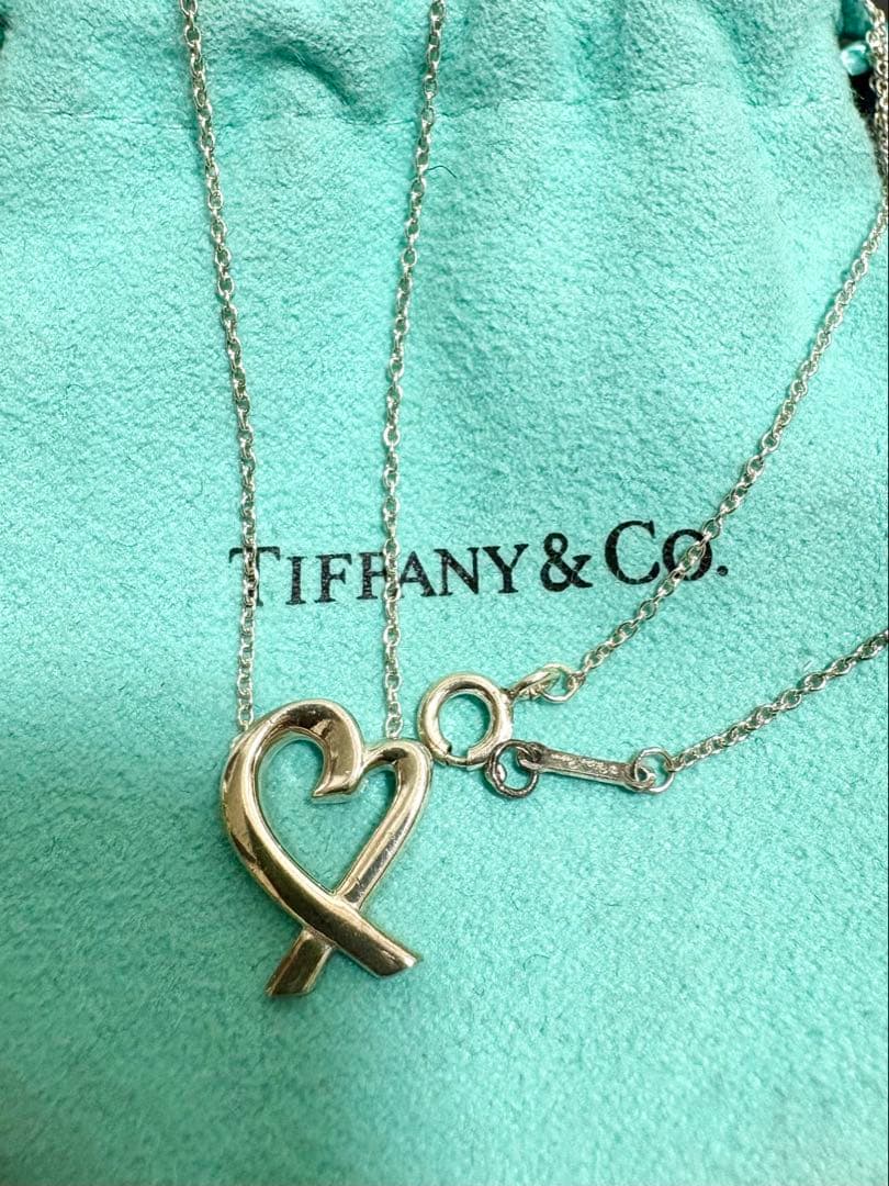 TIFFANY & Co. ラビングハート ネックレス シルバー 925