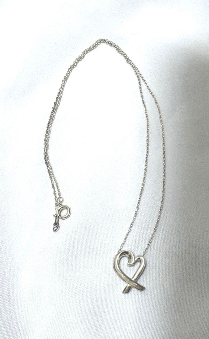 TIFFANY & Co. ラビングハート ネックレス シルバー 925