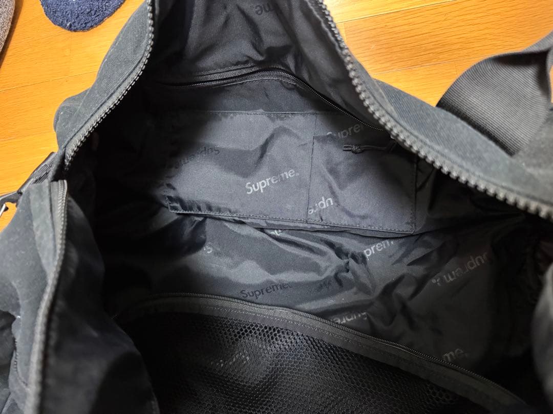 Supreme ブラック ボストンバッグ