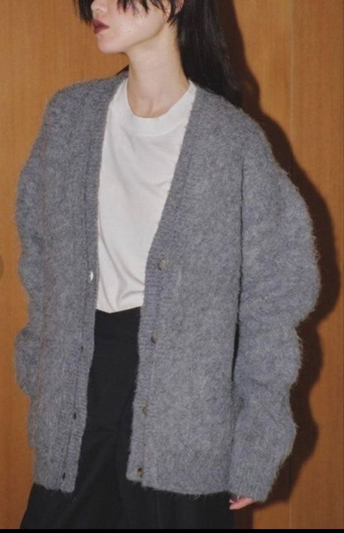 todayful brushd V neckカーディガン