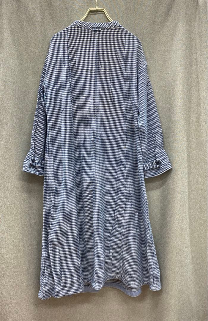 N875♪ 45R ギンガムチェックコットンワンピース