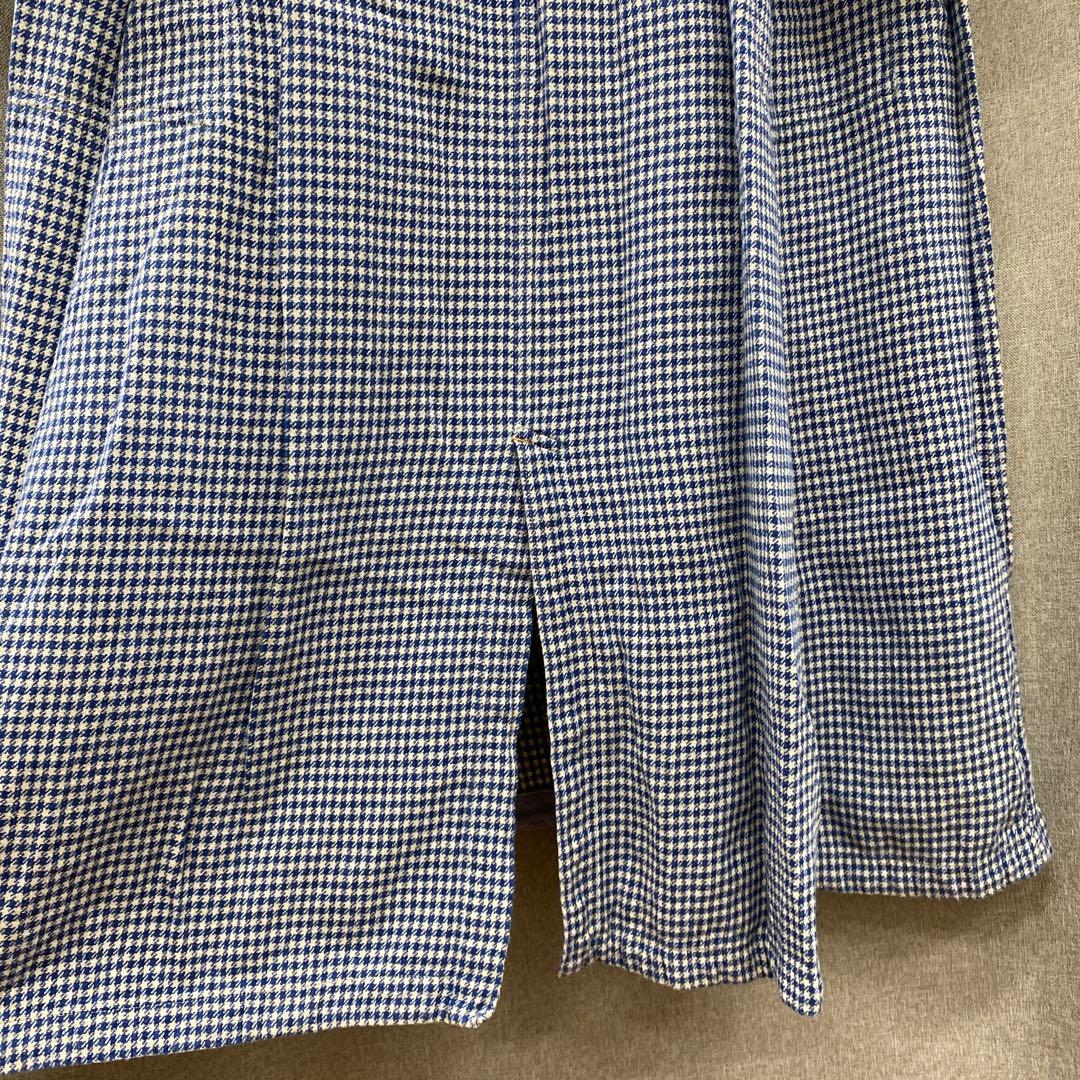 N875♪ 45R ギンガムチェックコットンワンピース