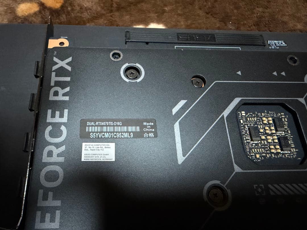 グラフィックボード・グラボ・ビデオカード ASUS GeForce RTX4070 Ti SUPER OC Edition