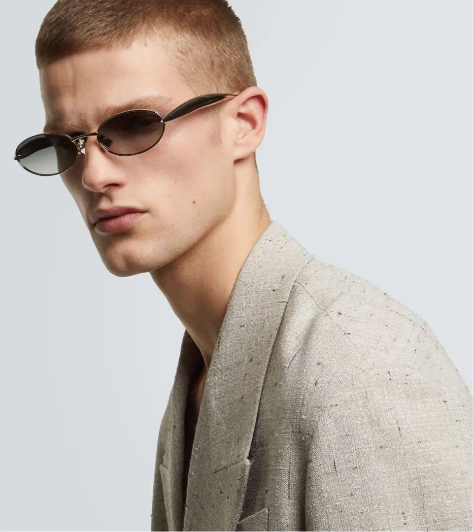 小物 Bottega Veneta Sardine oval sunglasses