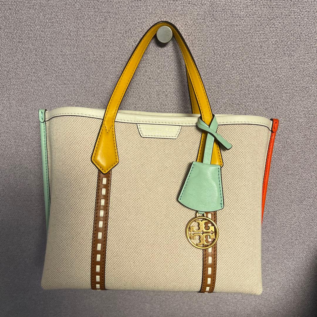 TORY BURCH 美品　カラフルキャンバストートバッグ