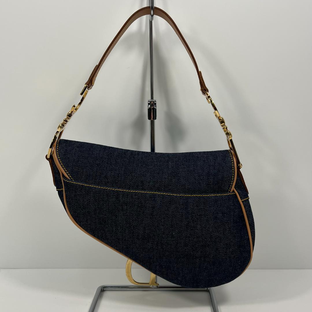 クリスチャンディオール サドルバッグ デニム ショルダーバッグ MBZ142