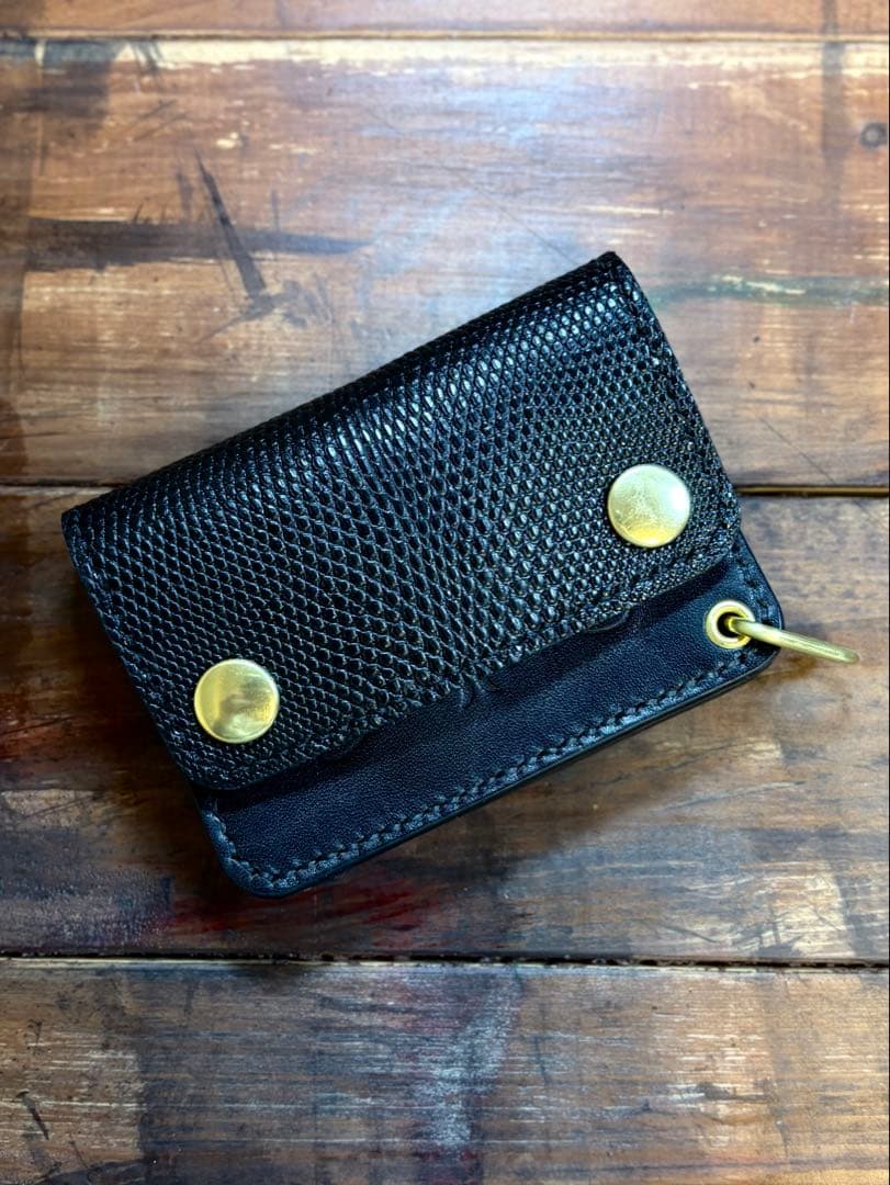 【ちあるさん】ミニトラッカーウォレット ホースバット リザード