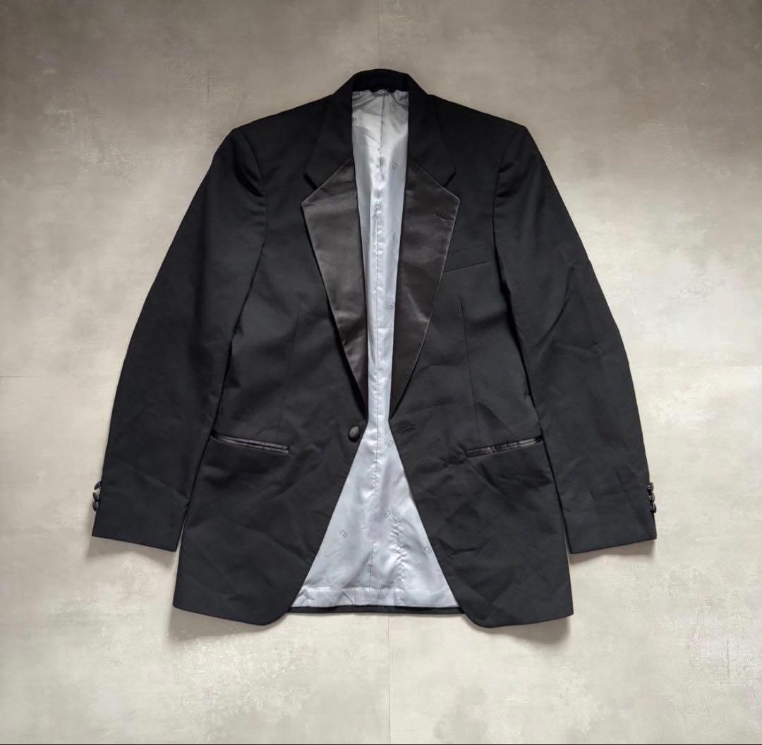 80s - Christian Dior ディオール　テーラードジャケット　黒