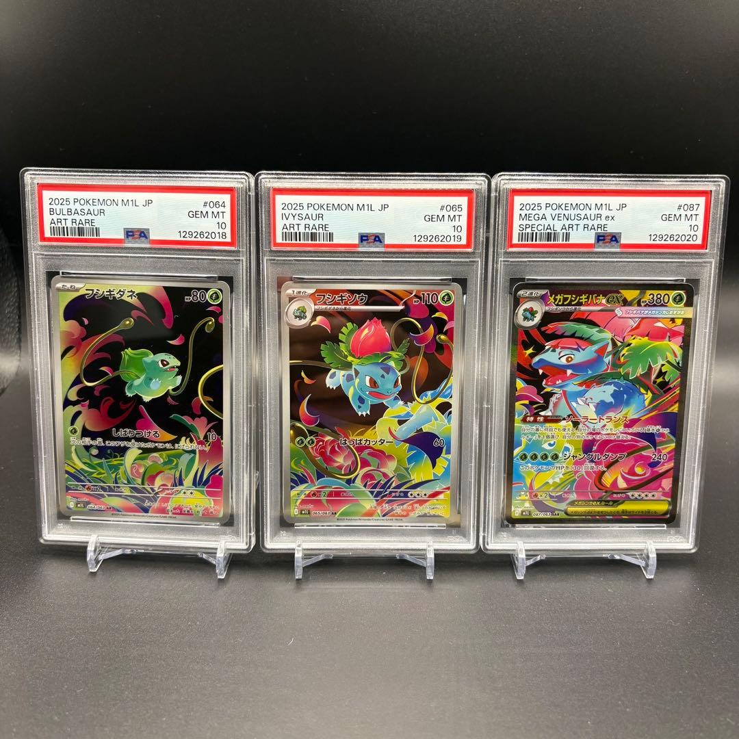 PSA10 連番 フシギダネAR フシギソウAR メガフシギバナex SAR