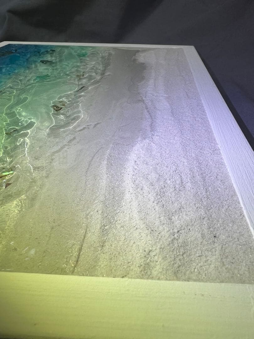 【レジンアート】波紋アート／さざなみクリスタル／B4パネル／オーシャンアート