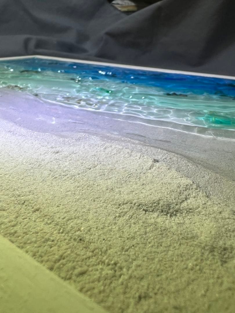 【レジンアート】波紋アート／さざなみクリスタル／B4パネル／オーシャンアート