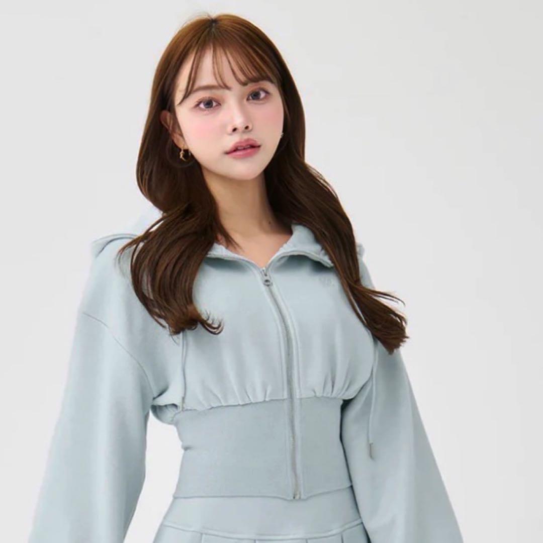 新品未開封　カラーラメスウェットコルセットパーカー　ダーリッチ darich F