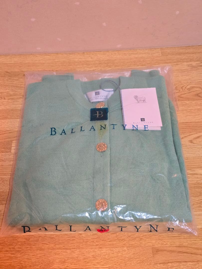 #1864 BALLANTYNE 長袖カーディガン 42インチ ミントグリーン
