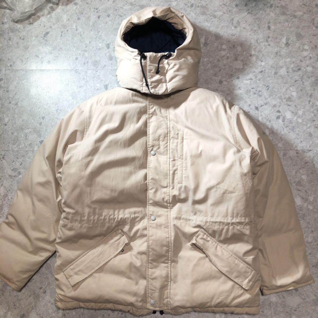 最終セール❗️90s Eddie Bauer グースダウン　アイボリー　白タグ