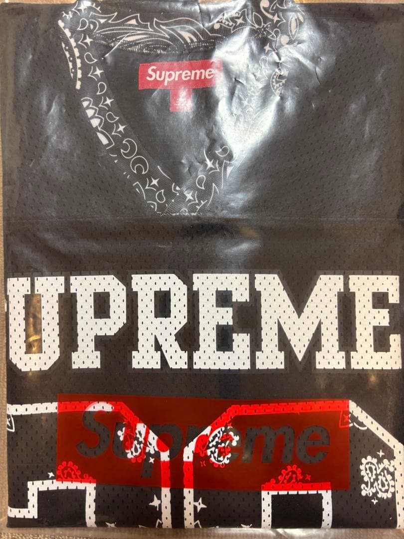 supreme Bandana Football Jersey 黒　Sサイズ