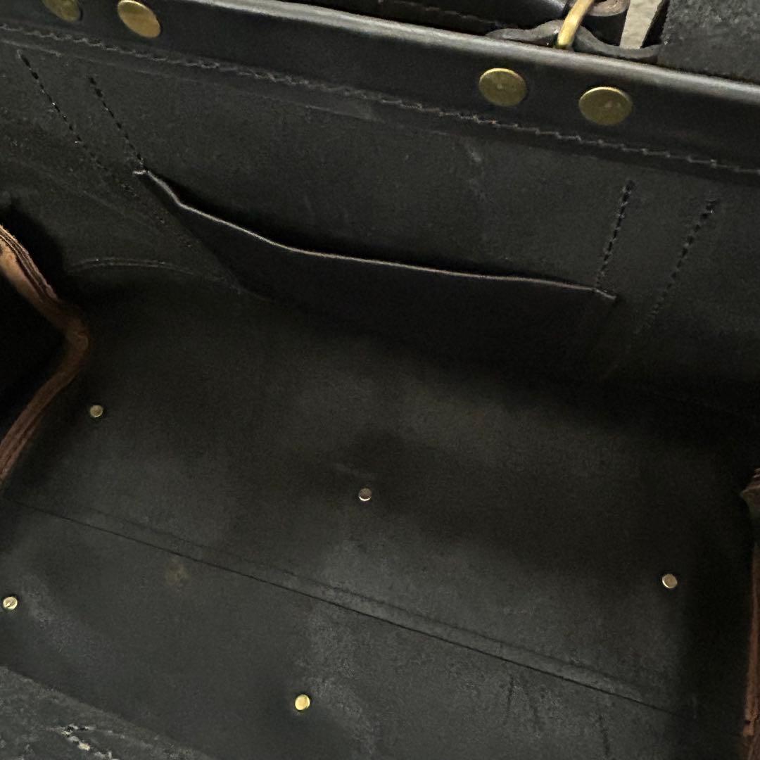 HERZ ヘルツ Lサイズ ボストンバッグ 口枠　ブラック