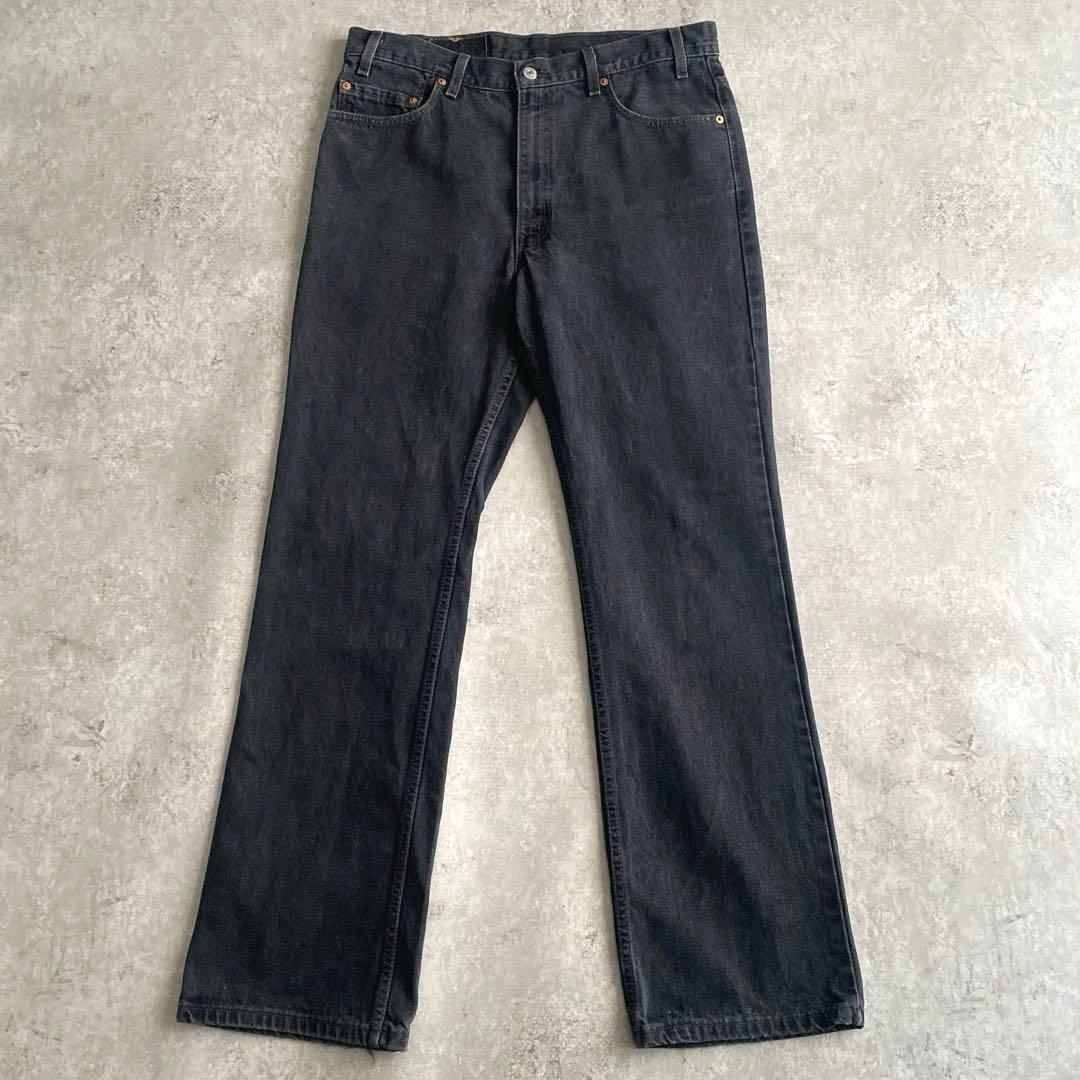00s Levis 517 ブラック デニム パンツ USA製 W36 L34